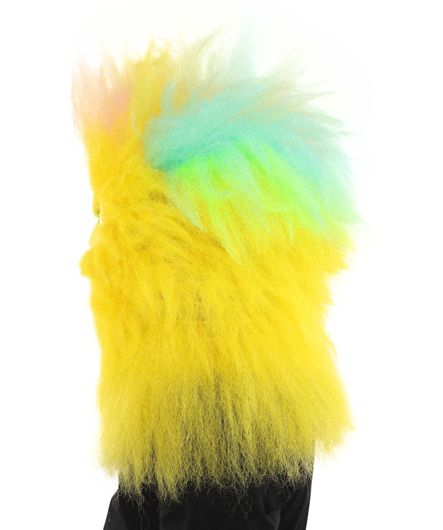 Wigs2you H-7034 大人用マルチカラーフルアニマルモンスターウィッグ マスク付き 13インチ 合成繊維 マスコットショー、演劇、パーティーキャラクター用