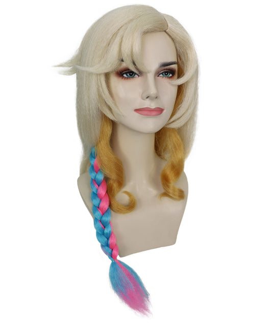 Wigs2you H-7145 女性用 原神 シロネン ナトラン マルチカラー ウィッグ | 長さ60cm ミックスカラー合成ウィッグ 調節可能なキャップでしっかりフィット | パーティーやハロウィンに最適、