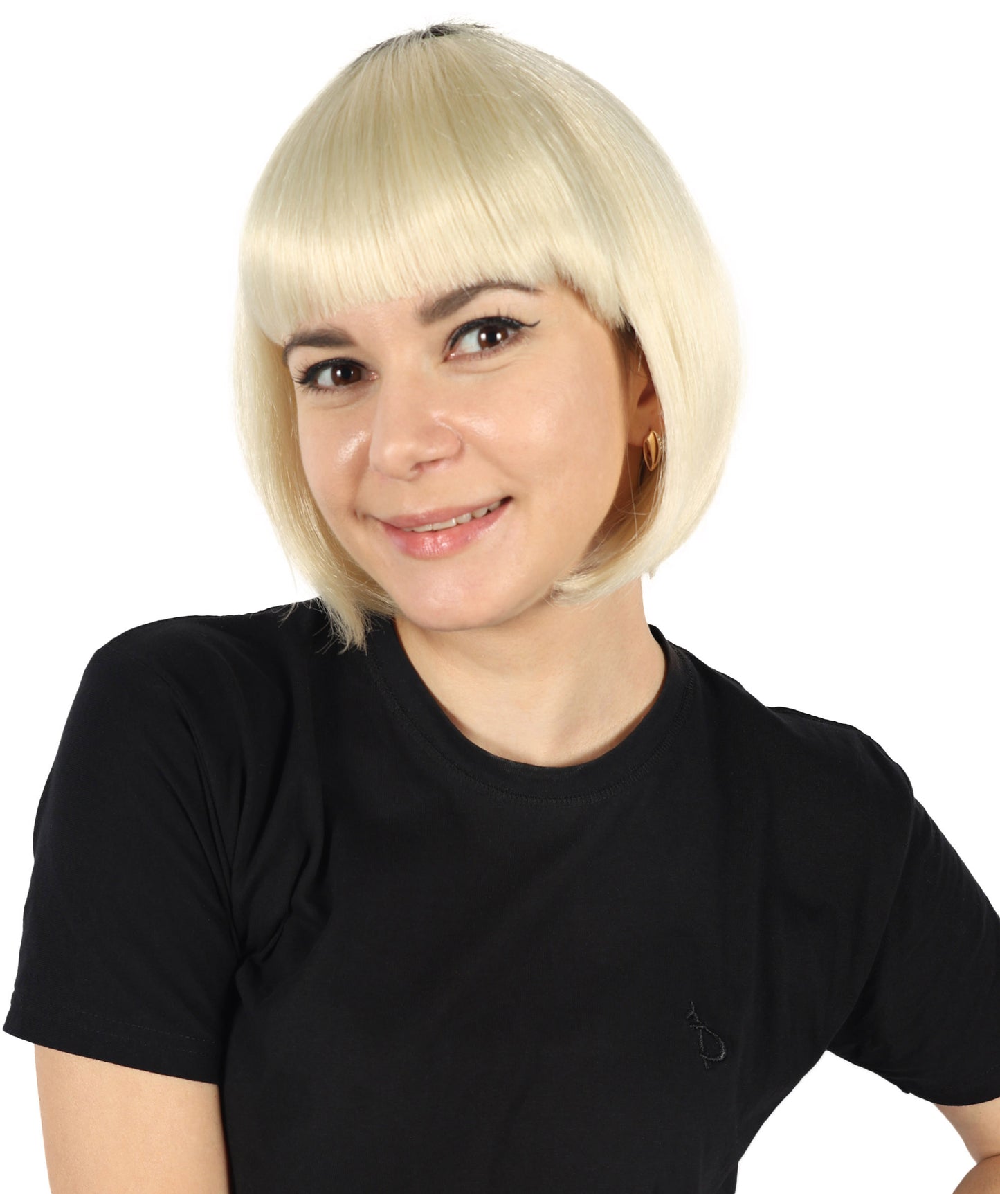 Wigs2you H-7146 女性用CDチェンジャーカーラジオ – 毎日のドライブやロードトリップに最適なブロンドウィッグ、快適でしっかりフィットする調節可能なキャップ、プレミアムな通気性のあるキャップレスキャップ、