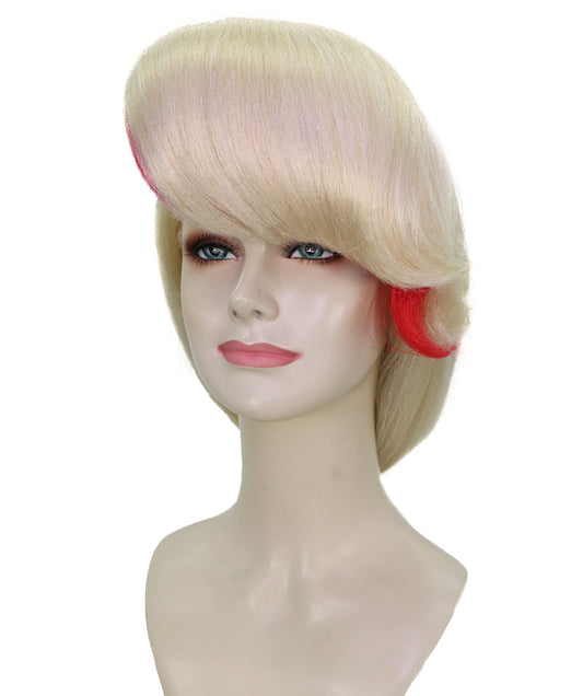Wigs2you H-7171レディース ロングブロンド ポニーテールウィッグ 前髪付き | 難燃性 合成繊維 フルウィッグ | コスプレ・ハロウィン・イベント・パーティー用