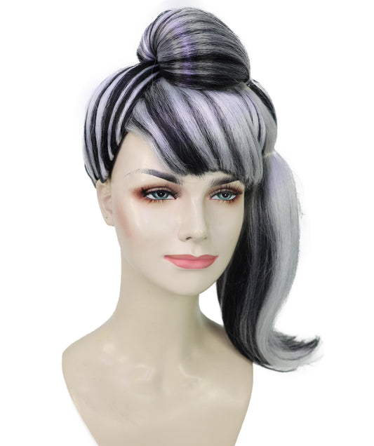 Wigs2you H-7173レディース ハイライト入り ハイポニーテールウィッグ 毛先カール | 難燃性 合成繊維 フルウィッグ | コスプレ・ハロウィン・イベント・パーティー用