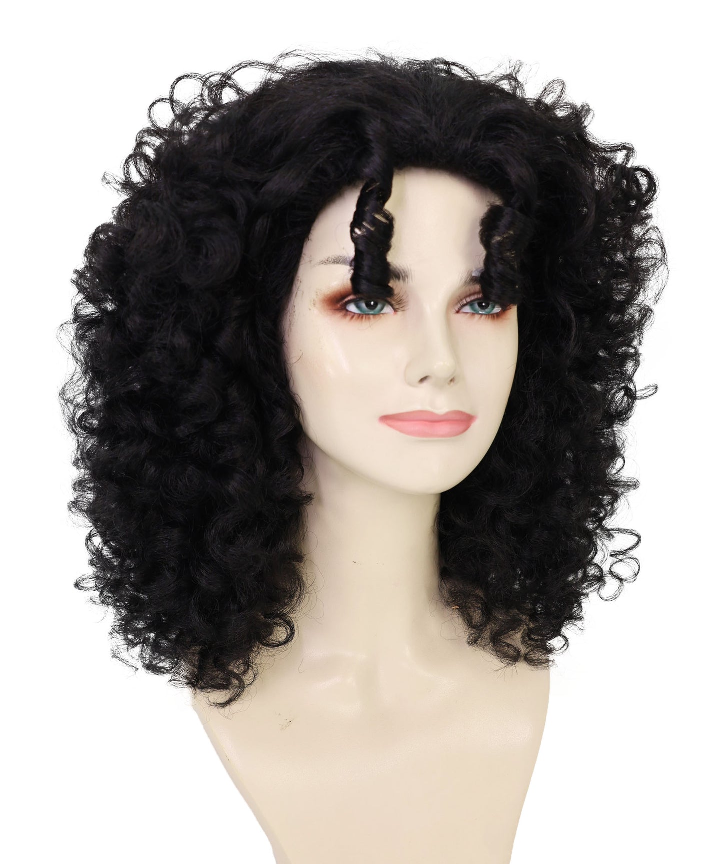 Wigs2you H-7215 大人女性用フルボリュームカーリーブラックアフロウィッグ|ナチュラルな見た目とファッションウィッグ|ハロウィンに最適|通気性の良いキャップレスキャップ