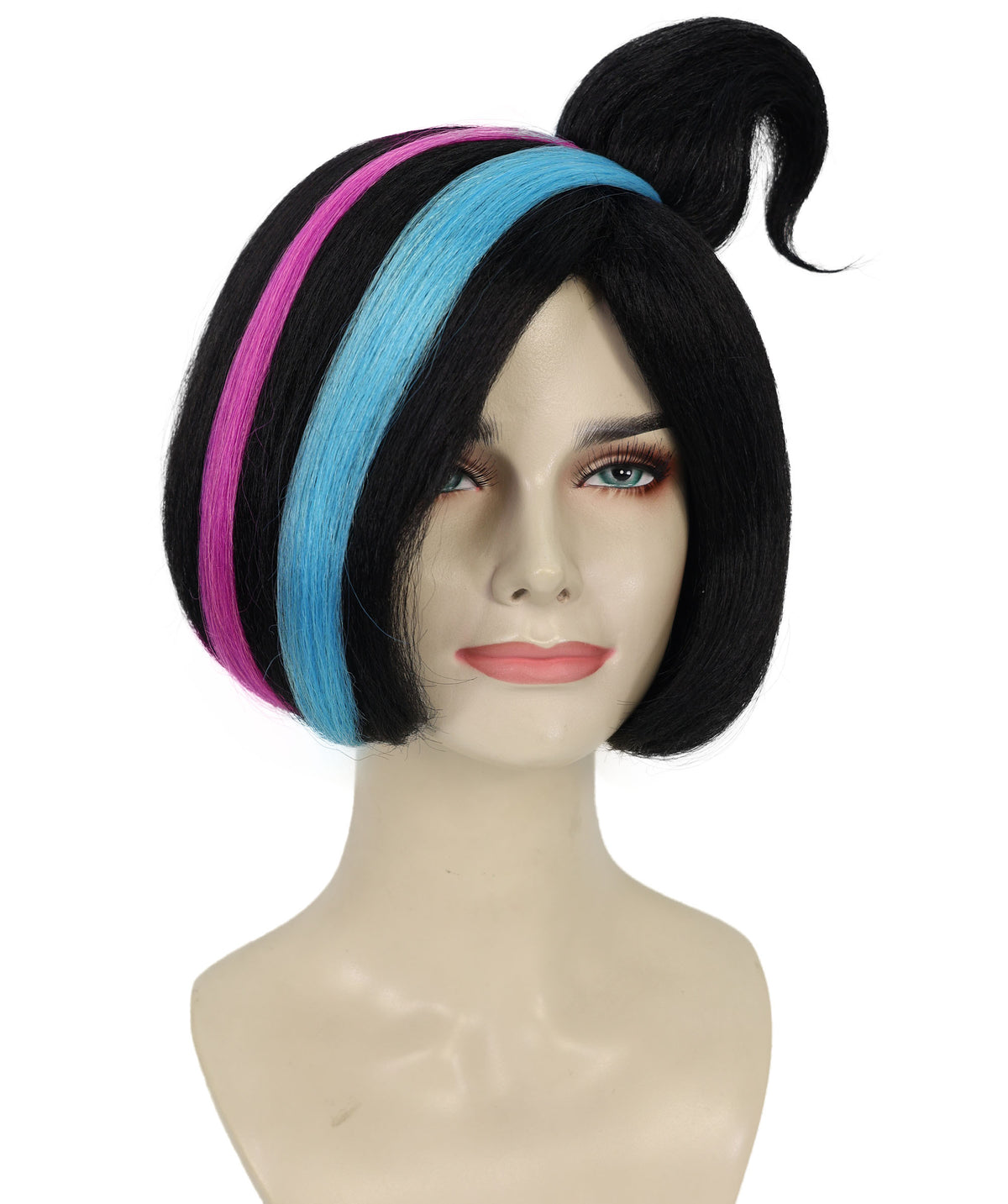 Wigs2you H-7269 レディース レインボー マルチカラー ウィッグ 10.5インチ ショート カラフル パーティーウィッグ キャップレス風 軽やか コスプレ ハロウィン イベント