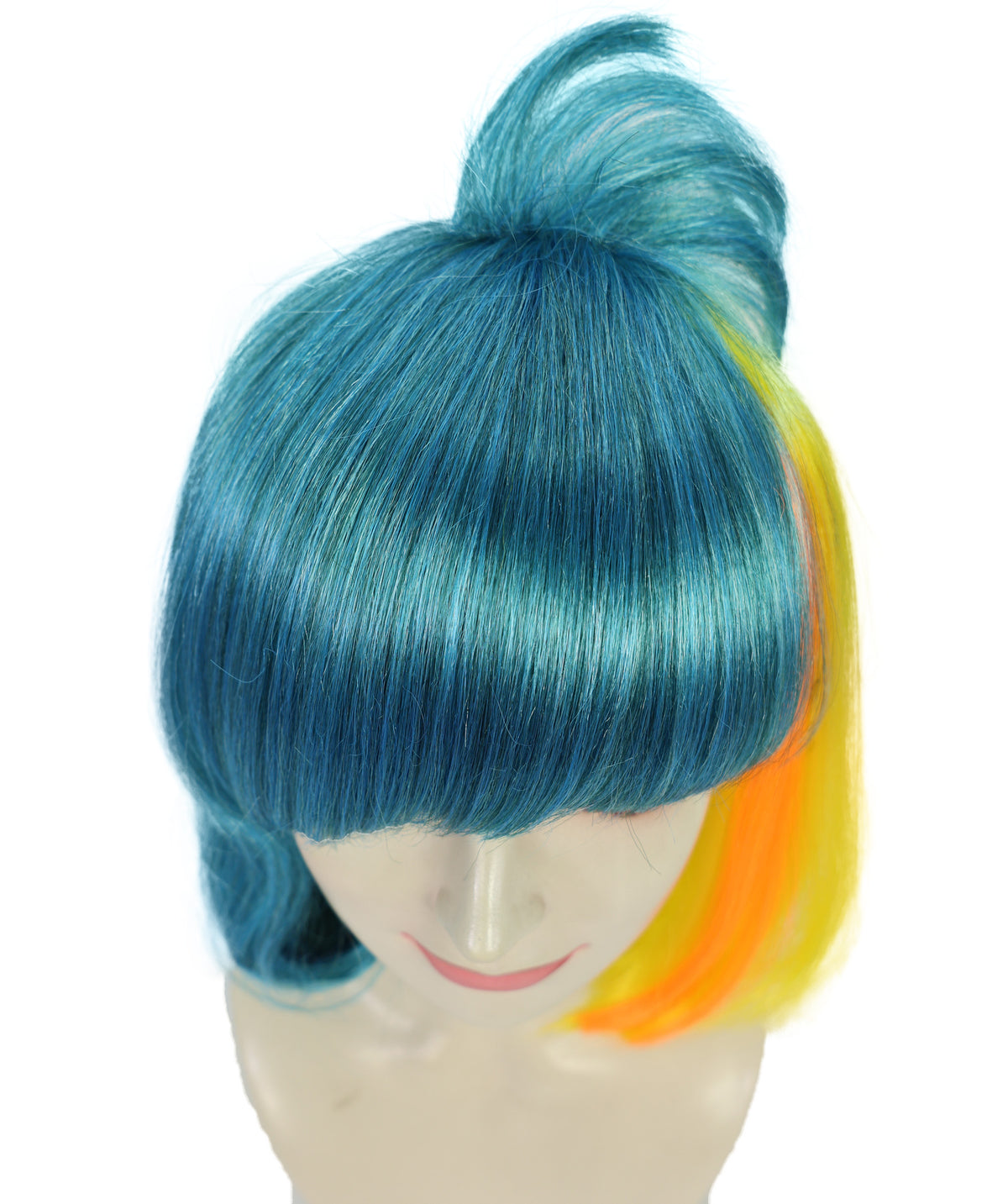 Wigs2you H-7278 レディース カラフル ウィッグ 15インチ コスチュームウィッグ マルチカラー パーティーウィッグ 合成繊維 キャップレス フェス イベント 仮装