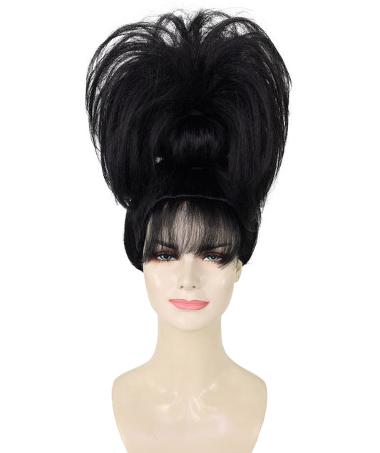 Wigs2you H-7281 レディース ブラック ウィッグ 15インチ ヒップホップ風 カール ボリューム カーリーヘア 合成繊維 フルウィッグ パーティー フェス ステージ イベント