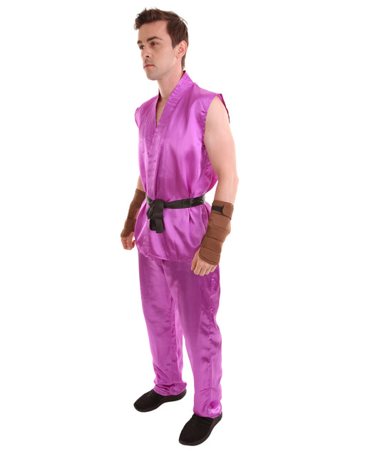 大人用メンズ JCO-268_13 ケン カラテ ストリートファイター ネオンパープルコスプレ衣装