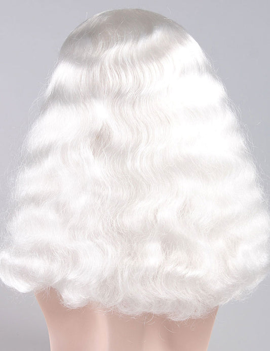 プロフェッショナルメンズサンタウィッグとフルヒゲセット | サンタクロース | サンタクロース クリスマスウィッグ| マシンメイド | プレミアムな通気性 Santa-008