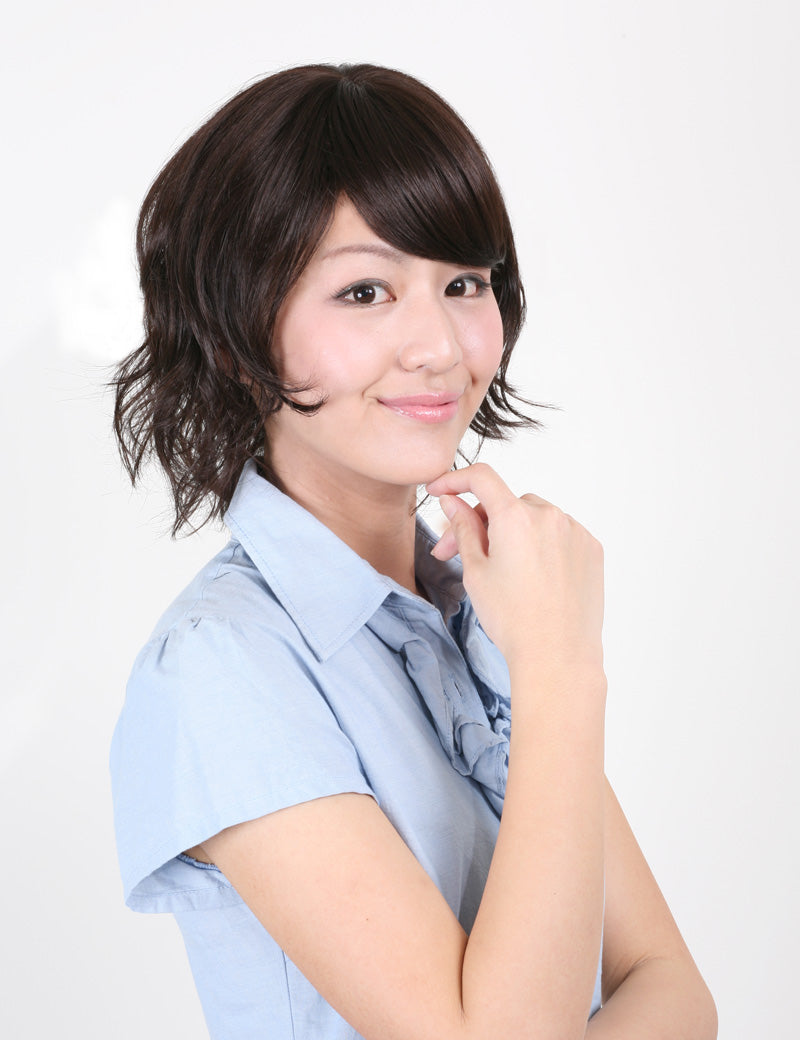 【Wigs2you】ウィッグ 耐熱 W-759 フルウィッグ ミディアム カール 高品質 ナチュラル 自然 かつら 女装 普段使い 医療用 簡単着用。