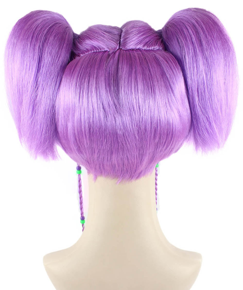 Wigs2you ハロウィンパーティー プレミアム レディース H-708 バットエンジェルウィッグ Lt パープルカラー
