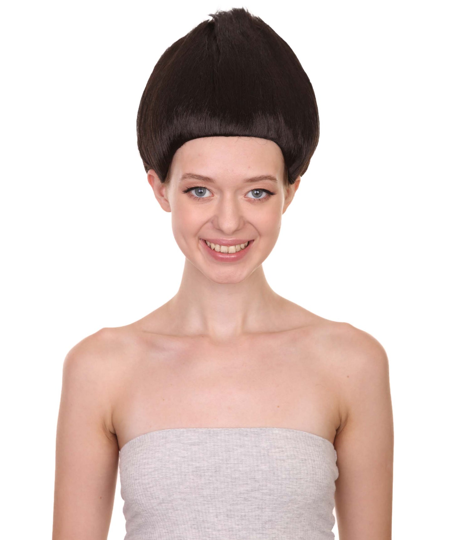 Wigs2you ハロウィンパーティープレミアム H-1802 着け心地が良い とても快適 女性用コスプレウィッグ ブラック トロールズスタイル