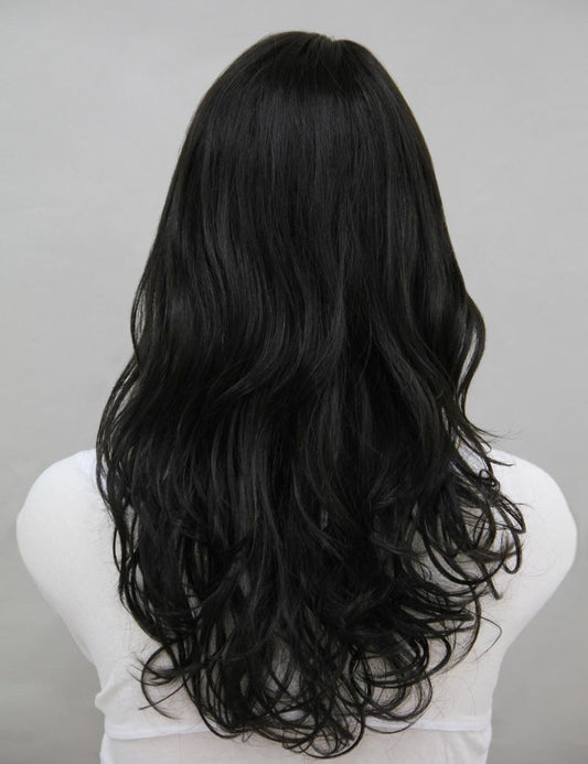 人毛100%!ボリュームのあるカールが可愛いロングスタイルです! 巻き髪でゴージャスに ウィッグネット付きHH-159