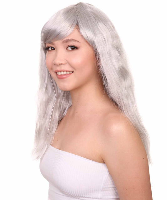 Wigs2you ハロウィンパーティープレミアムレディース H-1773 着け心地が良い とても快適 グラマラマ グレーウィッグ