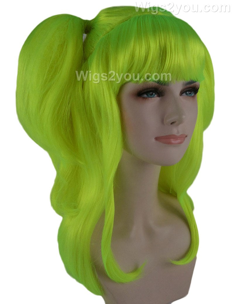 Wigs2you ハロウィンパーティープレミアム レディース H-781 バナナエンジェルウィッグ ネオングリーン色