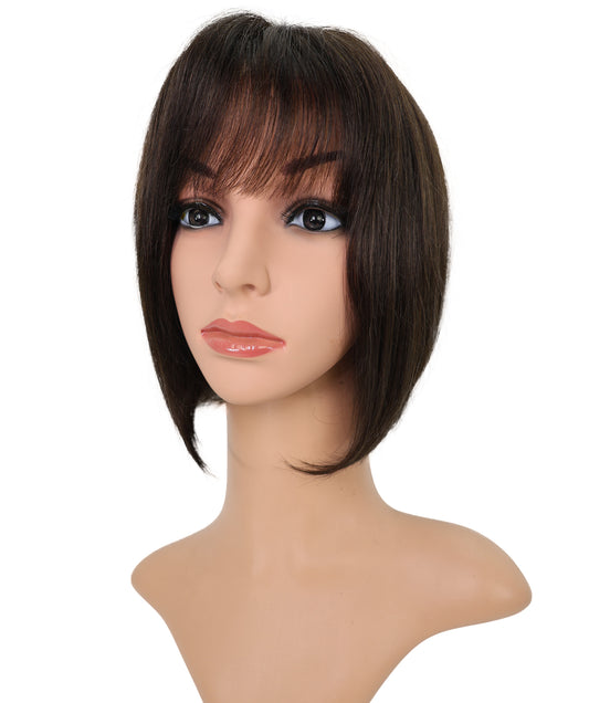 Wigs2you HH-189 ボブウィッグ _ 100%人毛、11" 軽量フルウィッグ _ 医療用・日常用
