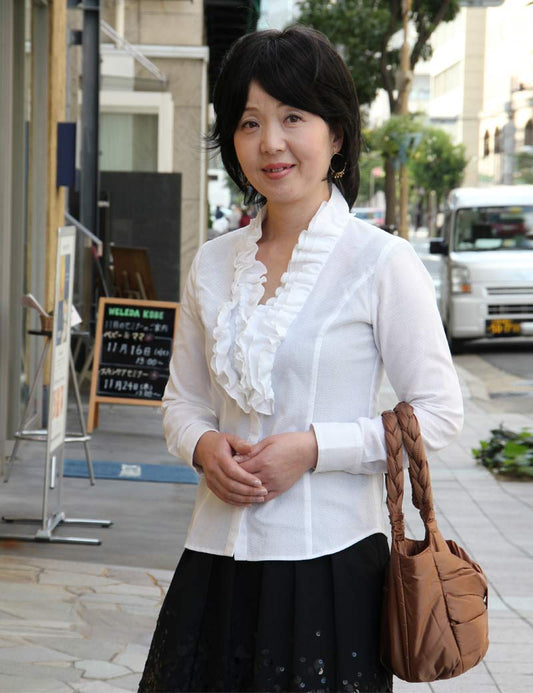 人毛と耐熱ファイバーのミックス ナチュラルカール自然なミディアム! ウィッグネット付き HHB-020