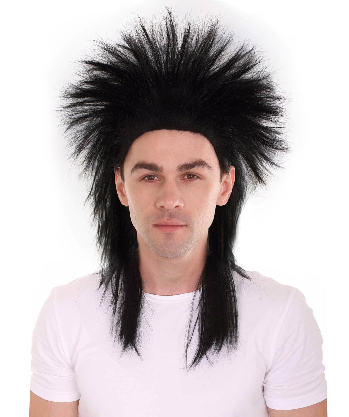Wigs2you ハロウィン パーティー プレミアム メンズ H-600 レイブ ウィッグ ブラック