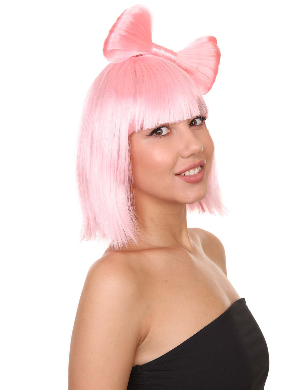 Wigs2you ハロウィンパーティープレミアムレディース H-1666 着け心地が良い とても快適 ライトピンク バタフライウィッグ