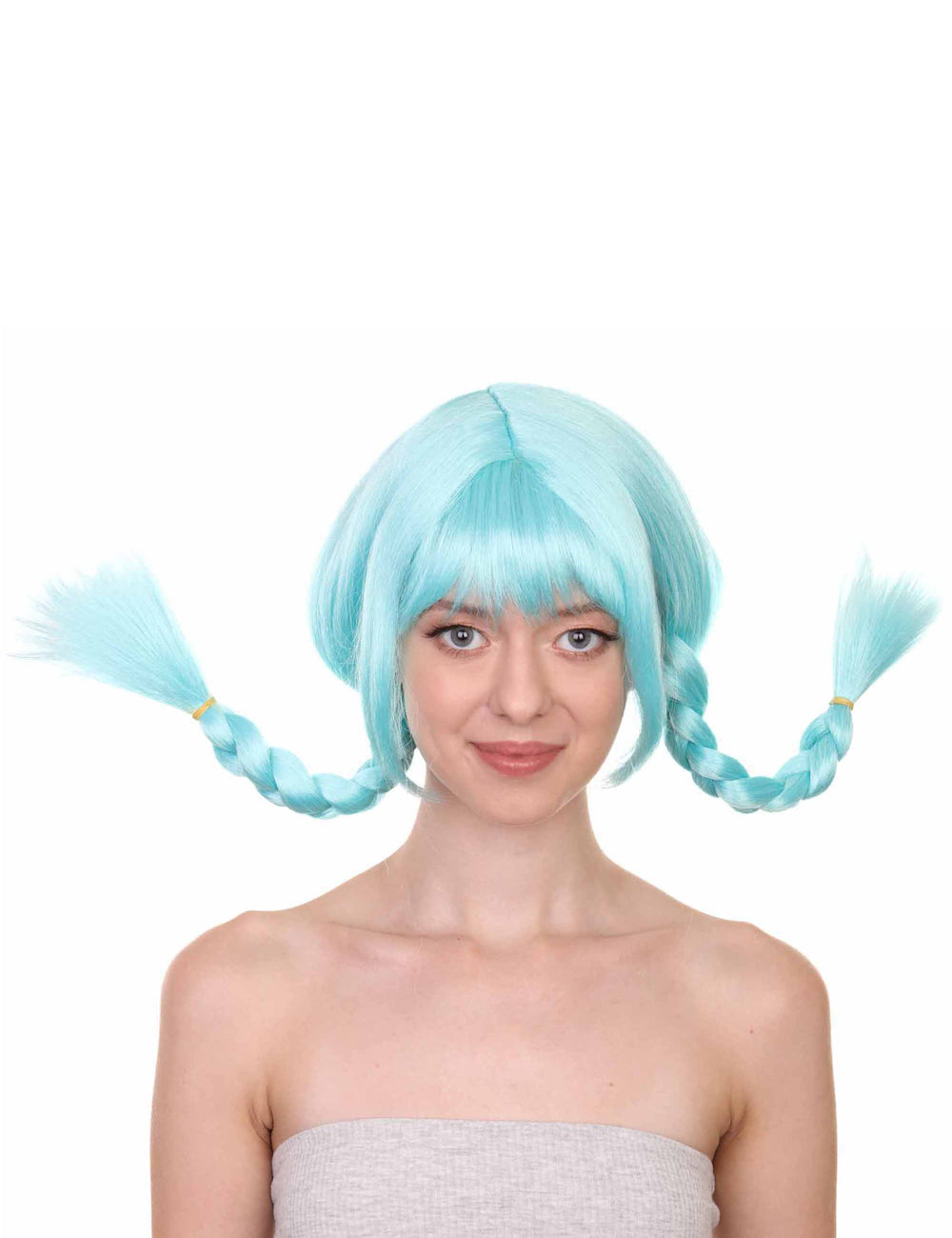 Wigs2you ハロウィンパーティープレミアムレディース H-1638 着用が簡単 とても快適 ピッピ ブルー