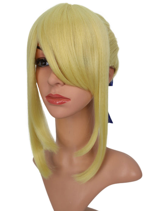 レディースファッション C-093 ミディアム C-ペールイエロー コスプレヒートスタイラブルウィッグ