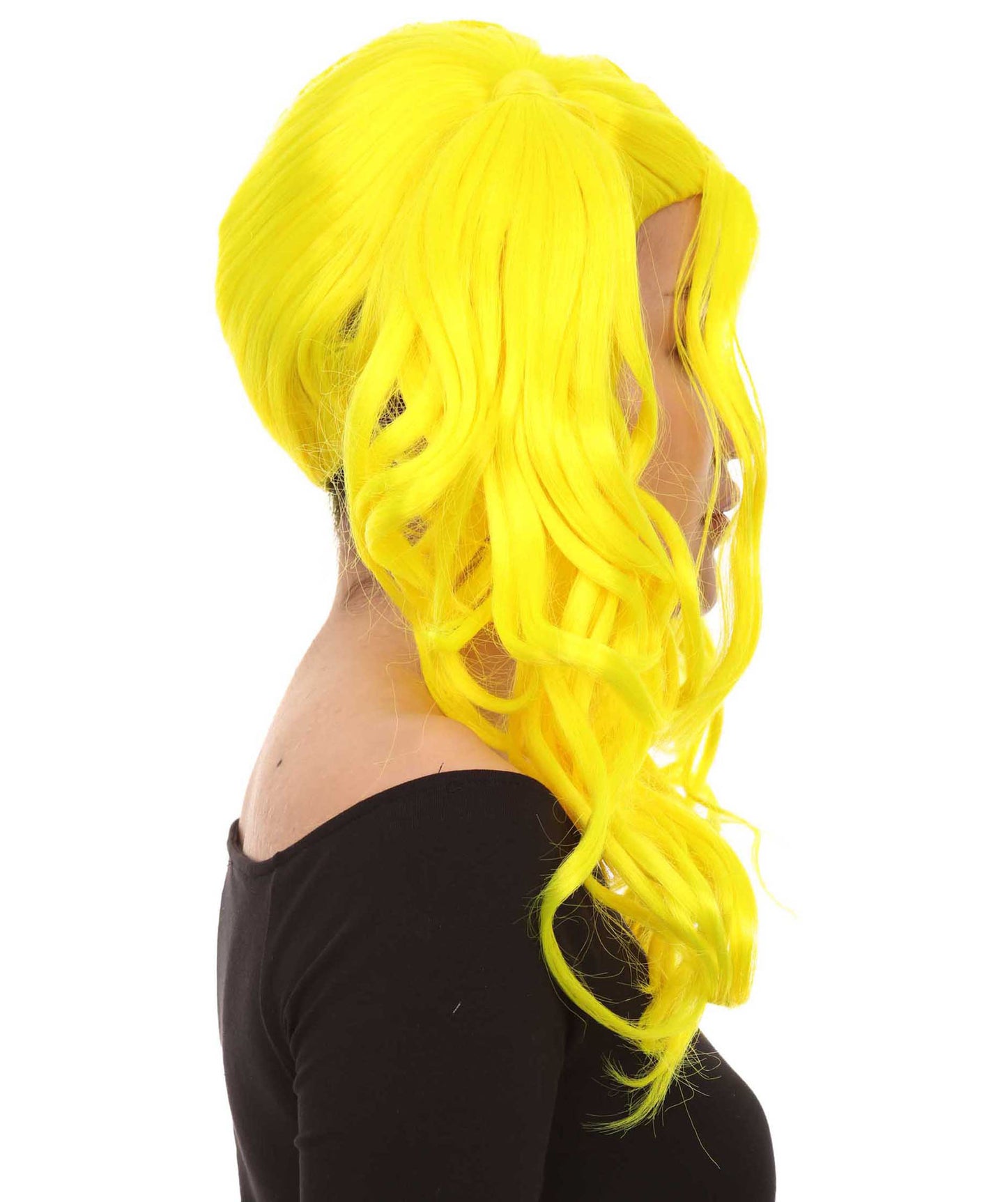 Wigs2you ハロウィンパーティー プレミアム レディース H-739 ドリー ピグテール ウィッグ ネオンイエロー色