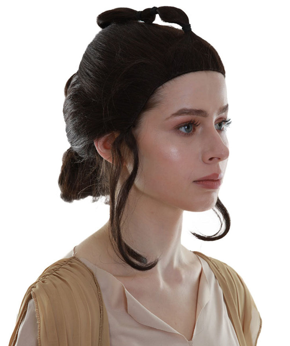女性用ブラウンストレートショルダーレングス トレンディライジングヒーローウィッグ ブラウン H-5284 プレミアムパーティーウィッグコレクション