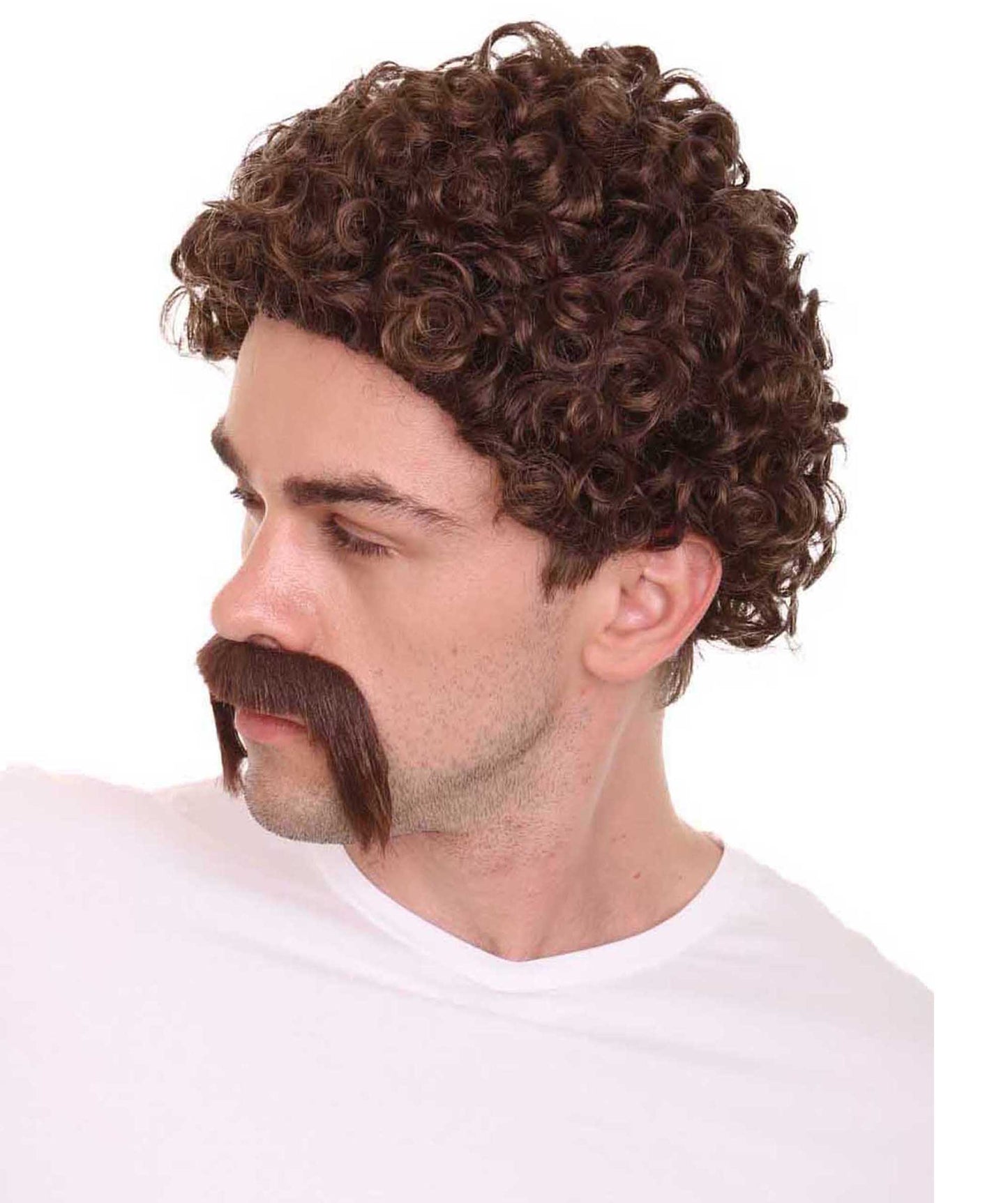 Wigs2you ハロウィン パーティー プレミアム メンズ H-639 ショート ブラウンカラー メンズウィッグ