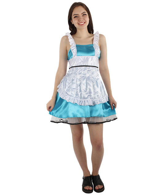 大人用女性 JCO-329_18 セクシーなフレンチメイド制服 レイクブルー コスプレ コスチューム