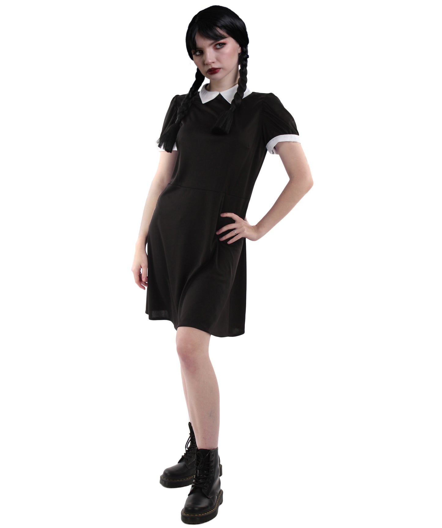 女性用 JCO-319 ブラック ムービーキャラクター コスチューム ハロウィンに最適 難燃性合成ファブリック