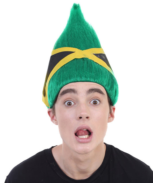 Wigs2you ハロウィンパーティ プレミアムメンズ H-2099 着用しやすく とても快適 ジャマイカ国旗 トロールウィッグ