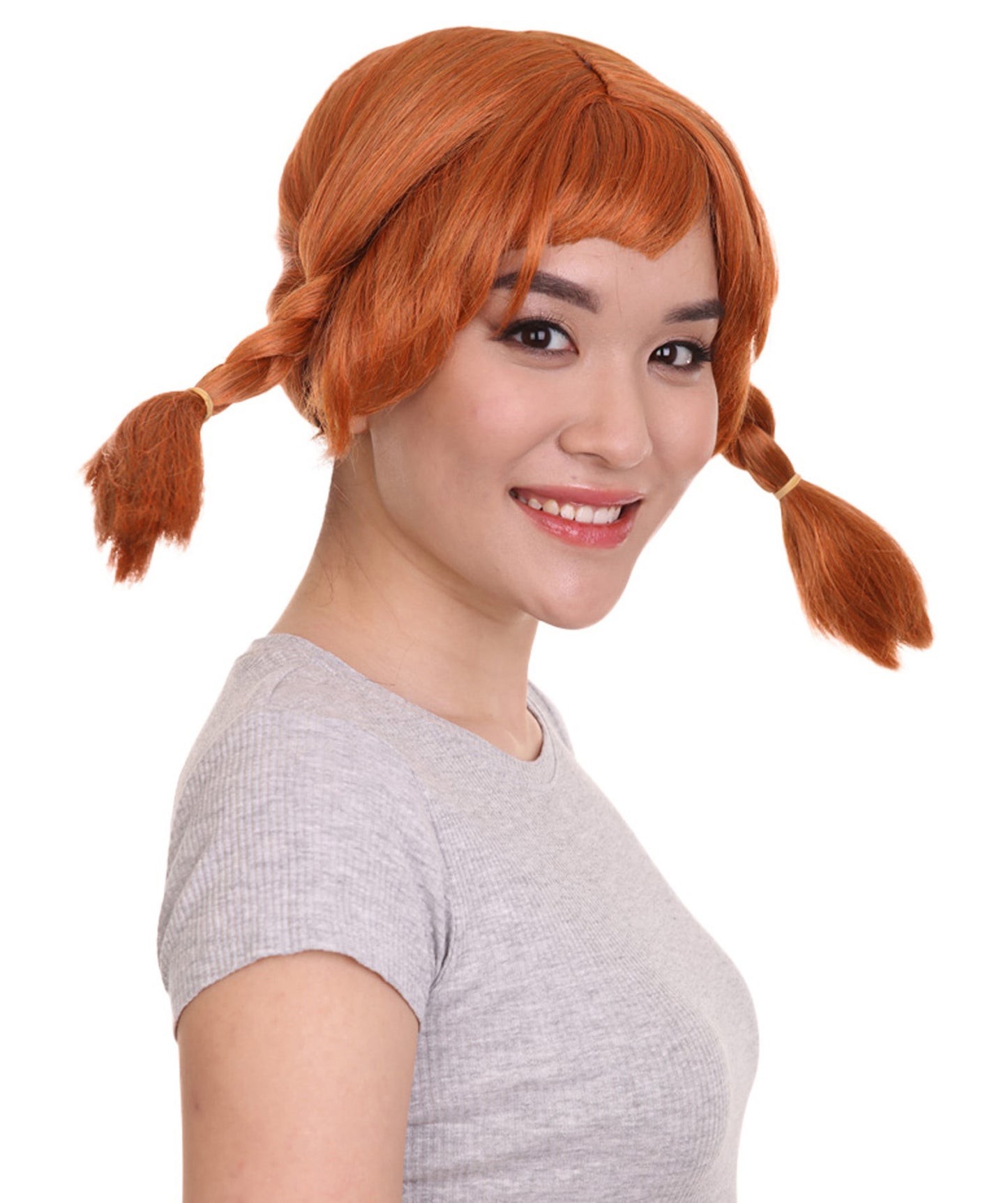 コスプレウィッグ ピッピ編みウィッグ H-2668 ソフト合成繊維 ランウェイから日常まで 女性のウィッグがファッションを変える