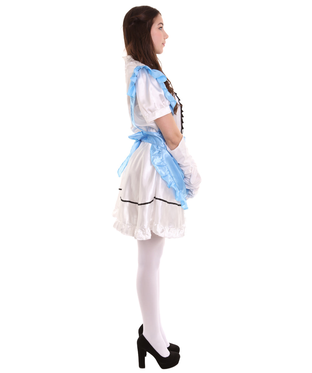 女性用 JCO-326_2 アニメ コスプレ フレンチメイド ファンシー ドレス ミディアムブルー コスプレ コスチューム