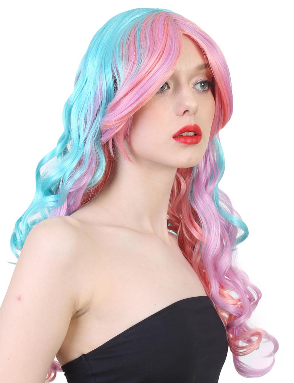 Wigs2you ハロウィンパーティー プレミアム レディース H-686 ファンタジーウィッグ マルチカラー