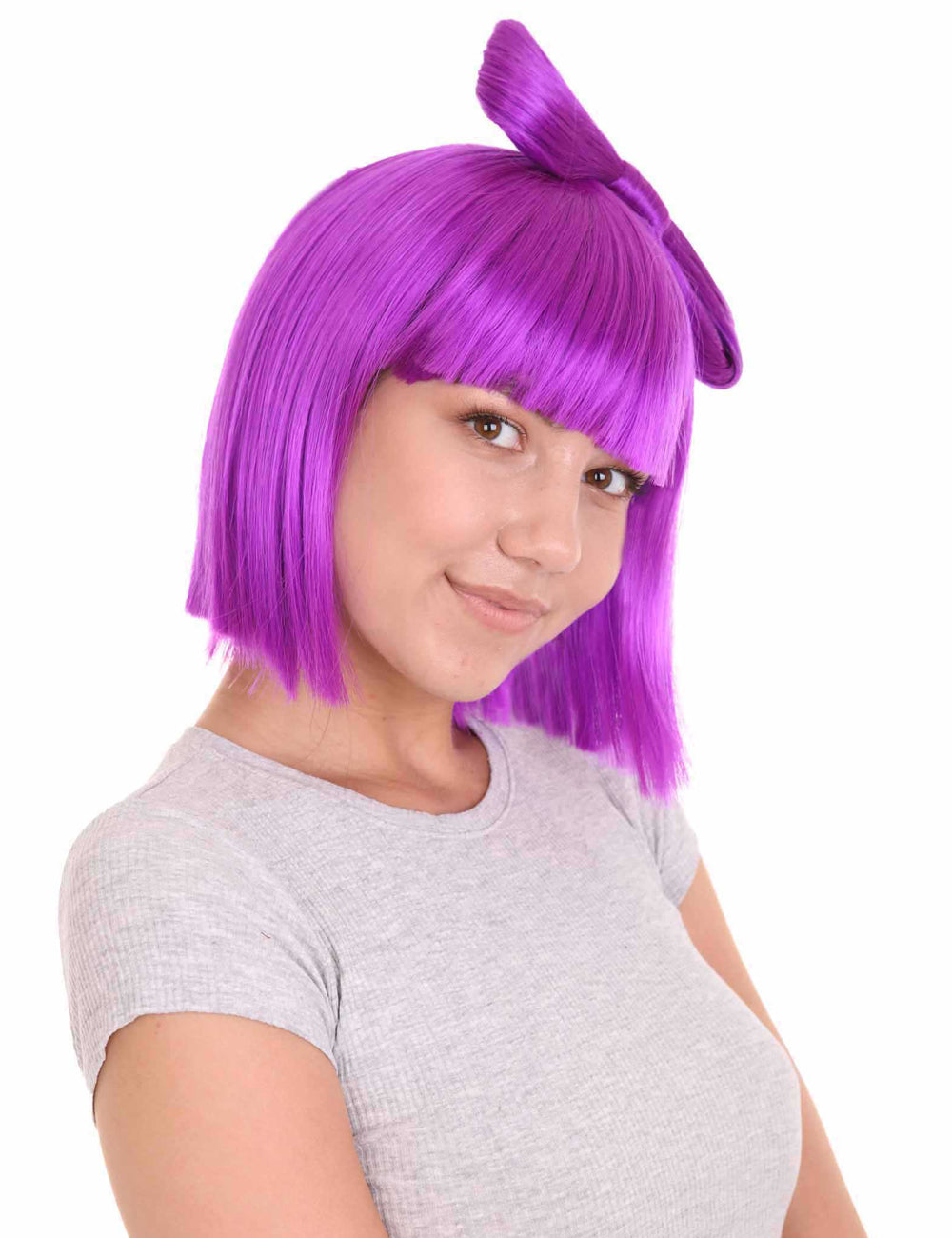 Wigs2you ハロウィンパーティープレミアムレディース H-1670 着け心地が良い とても快適 ネオンパープル バタフライウィッグ