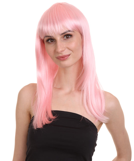 Wigs2you ハロウィン パーティー プレミアム レディース H-1052 とても快適なグラマー グリーン ウィッグ ソフト ピンク色