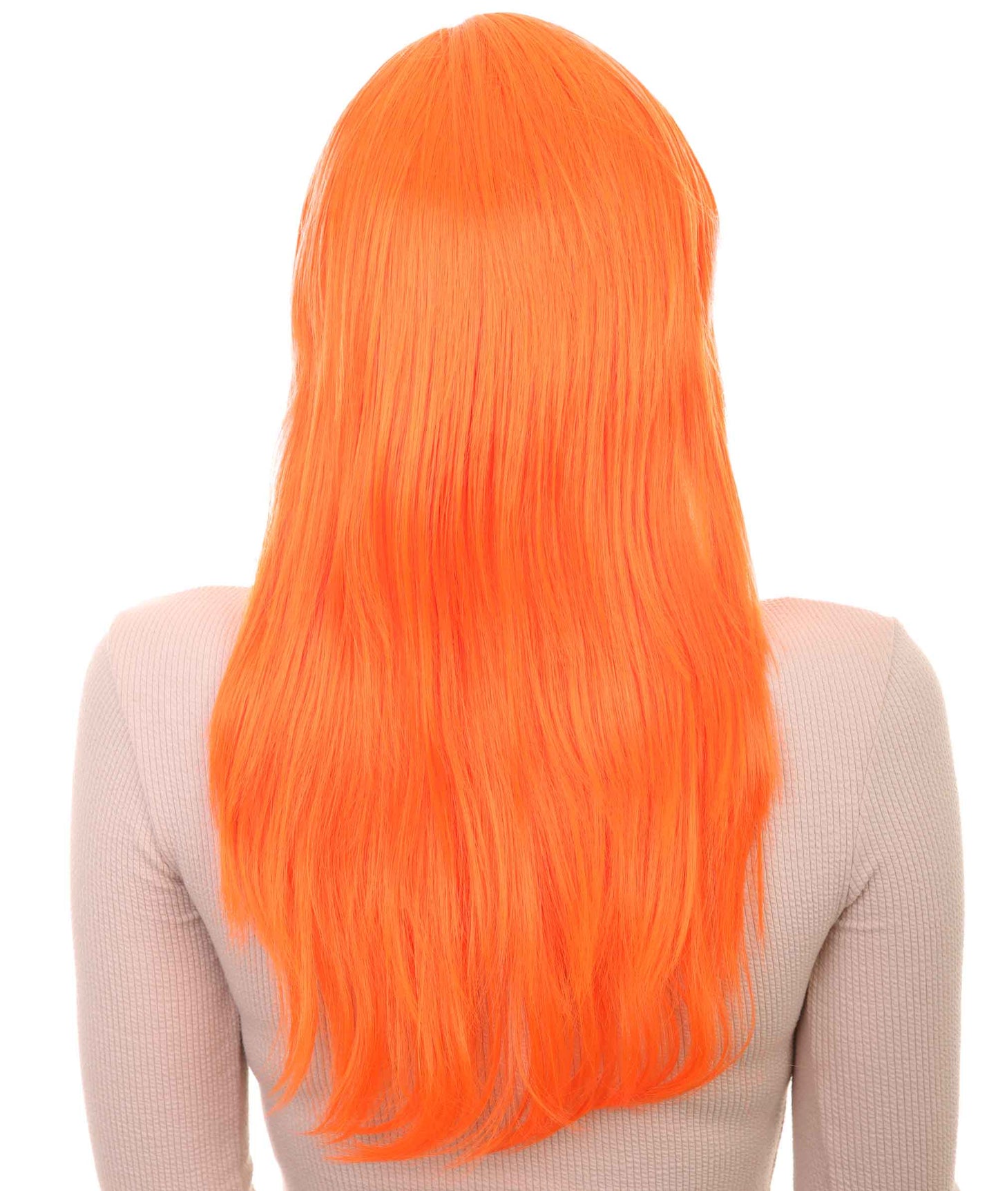 Wigs2you ハロウィンパーティープレミアム H-964 3レイヤーのパーティーガールウィッグ ネオンオレンジカラー