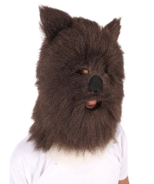 Wigs2you ユニセックス H-6170 ダークブラウン グリズリーベアマスク|ハロウィンに最適|難燃性合成繊維