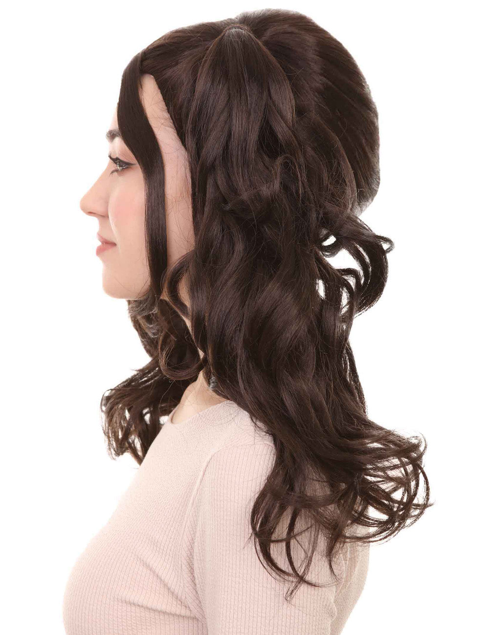 Wigs2you ハロウィンパーティー プレミアム レディース H-769 ドリー ピグテール ウィッグ ダークブラウン色
