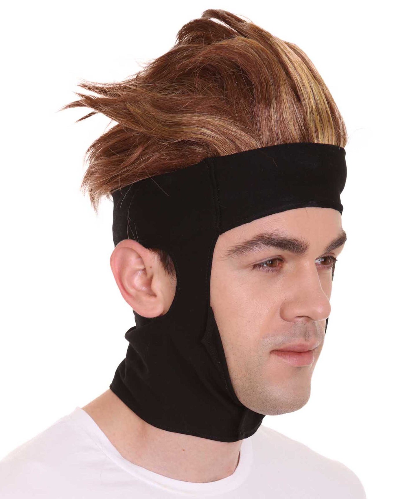 男性用コミックギャンビットキャラクターウィッグ H-4981 プレミアム通気性キャップレスキャップ