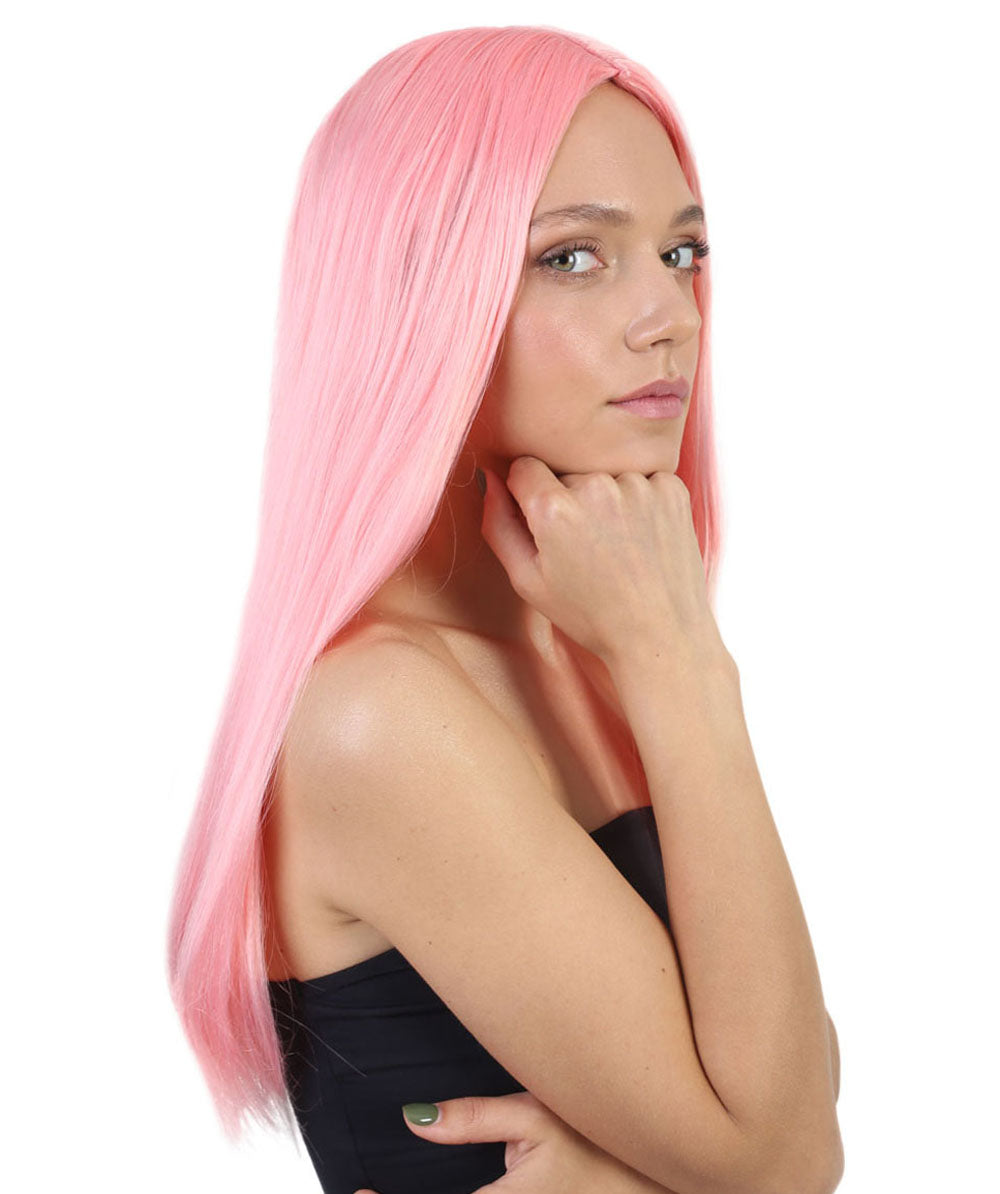 Wigs2you ハロウィンパーティープレミアム H-879 悪の花嫁 II 女性用ウィッグ ピーチ色