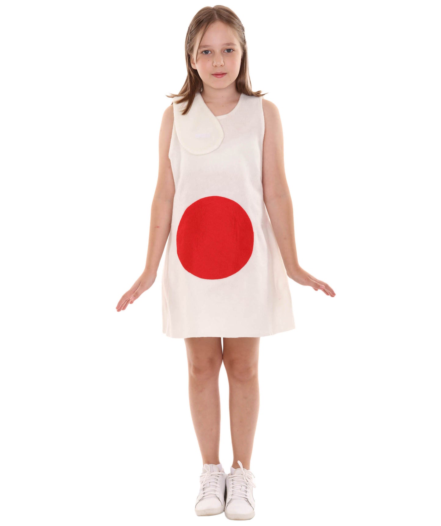 子供用女の子 JCO-190(Kids) パトリオティックな祝賀 日本 フラッグ トロール ドレス スポーツ コスチューム パトリオティック コスプレ コスチューム