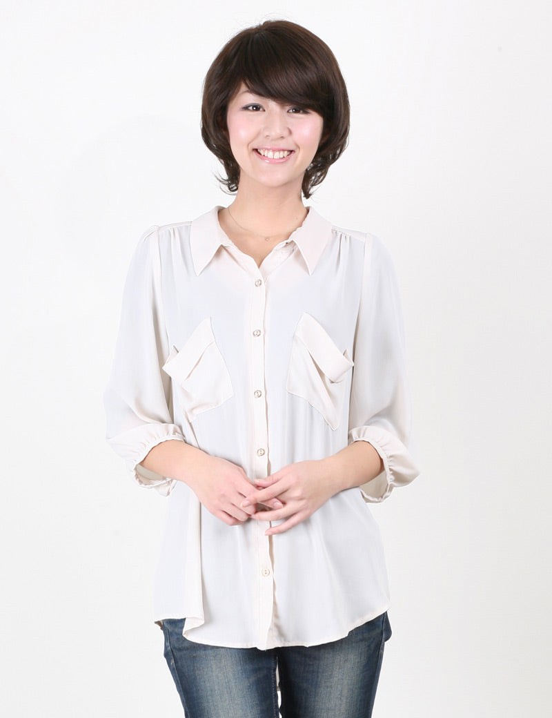 耐熱商品☆毛先のシャギーでスッキリとナチュラルに♪ さらさらロングストレートスタイルです♪ ウィッグネット付き♪ W-565"
