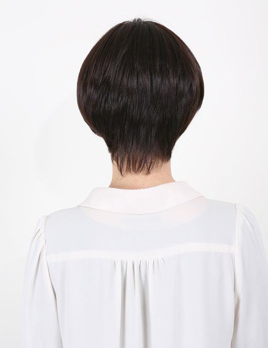 耐熱商品 |simple is best | 綺麗なストレートショートウィッグでイメチェンしてみては | ウィッグネット付き W-569
