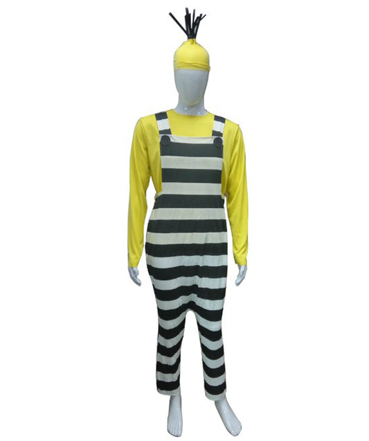 ユニセックス JCP-059 ハロウィン&コスプレ コスチューム イエロー、ブラック&ホワイト カラー マルチサイズ オプション