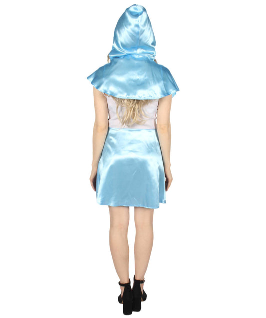大人の女性の JCO-007_7 ホットカートンコスチューム レッド ライディングフード コスプレ衣装 ライトブルー