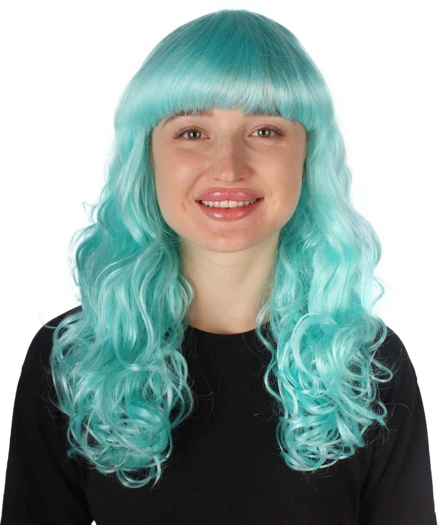 Wigs2you ハロウィンパーティープレミアム H-819 バットマン 女性ジョーカーウィッグ ブルーレイク色