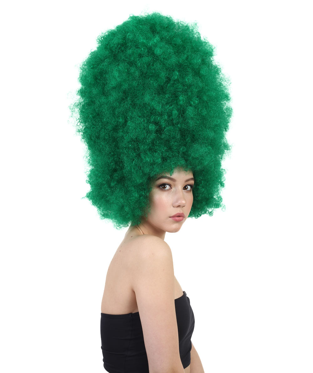 Wigs2youハロウィンパーティープレミアムレディースH-2002 着けやすい 非常に快適 スーパーサイズジャンボダークグリーンアフロウィッグ