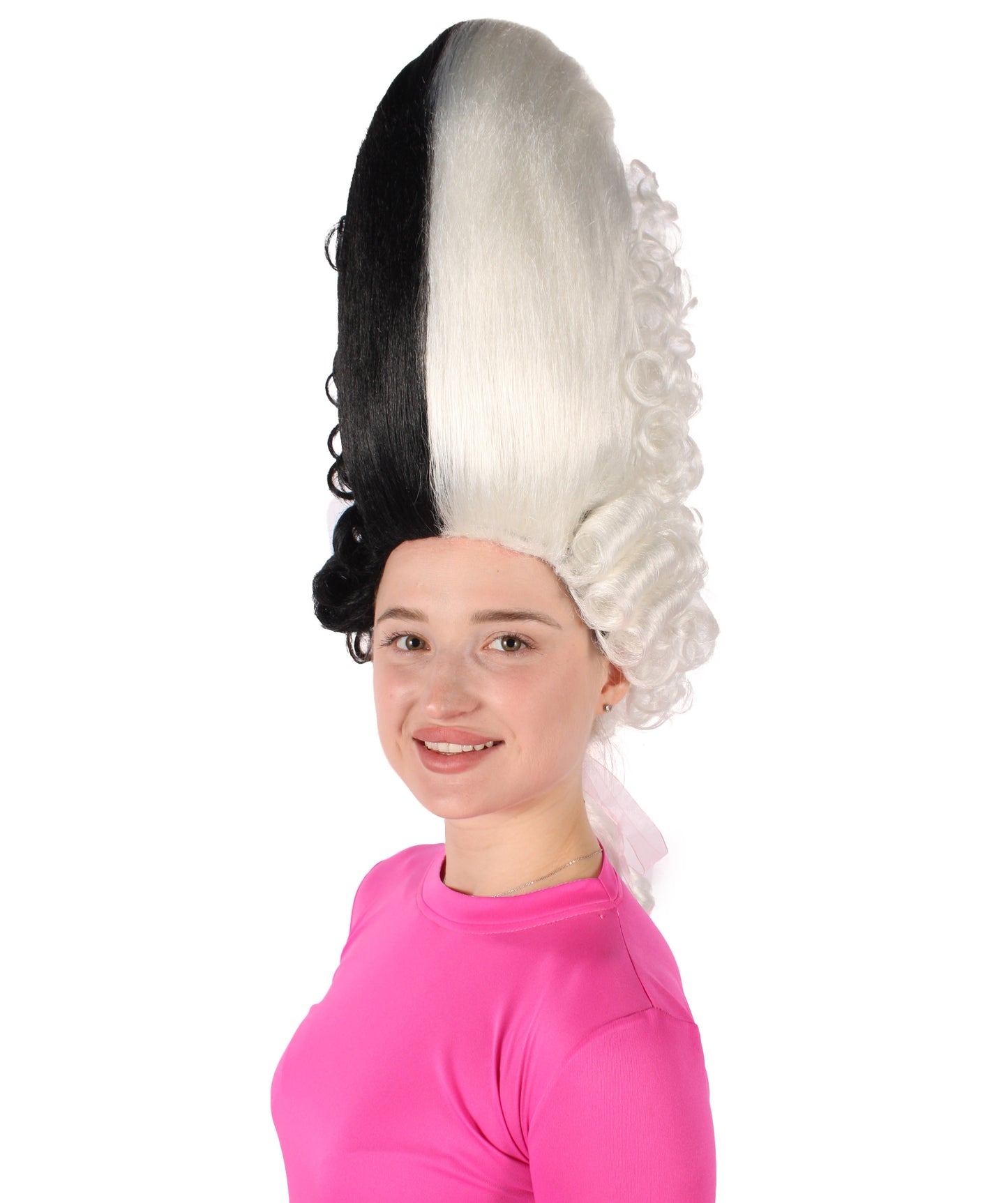 大人用ロココ王族の歴史的時代 17 世紀 18 世紀 アップヘアウィッグ H-6323 複数色 難燃性合成繊維