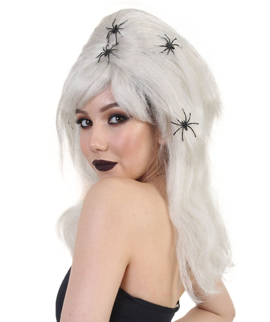 クモ魔女婦人用かつら|恐怖幽霊党コスプレ・ハロウィンかつら|割増空気を通すCaplessなキャップH-429