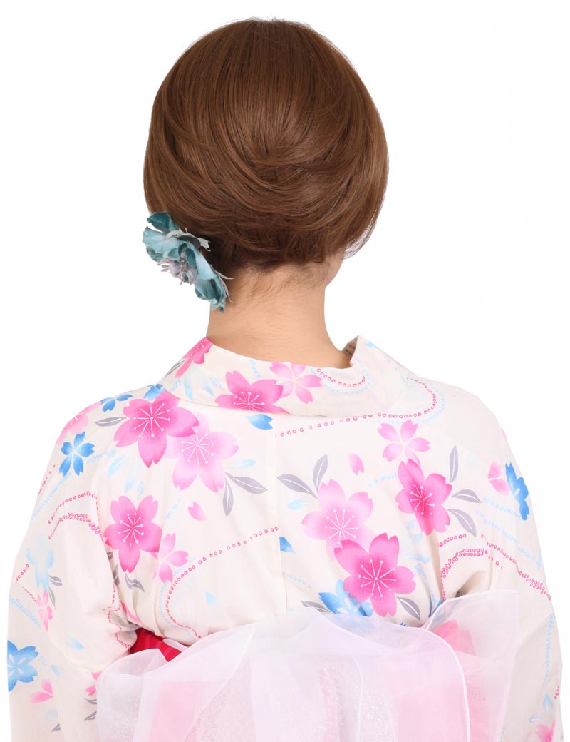 "耐熱商品☆毛流れがとても綺麗な上品ショートヘア!女性らしさを引き立ててくれるスタイルです♪ ウィッグネット付き♪ W-588 "