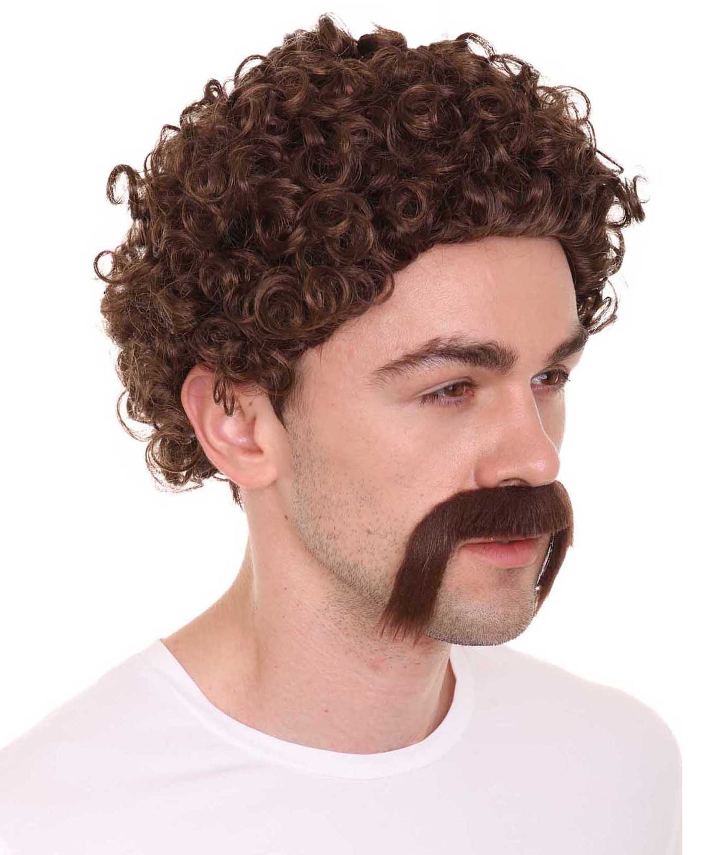 Wigs2you ハロウィン パーティー プレミアム メンズ H-639 ショート ブラウンカラー メンズウィッグ